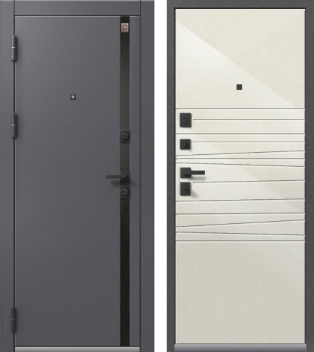 Центурион LUX-5-2024 Антрацит муар+МДФ Кашемир графит-Светлый мрамор (глянец)